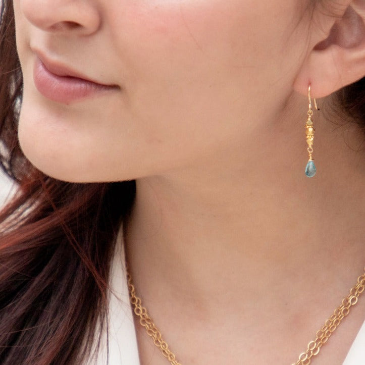 Maya Earrings Apatite