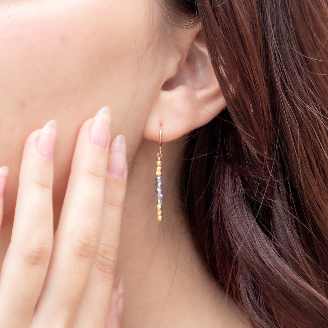 Kortum Earrings Labradorite