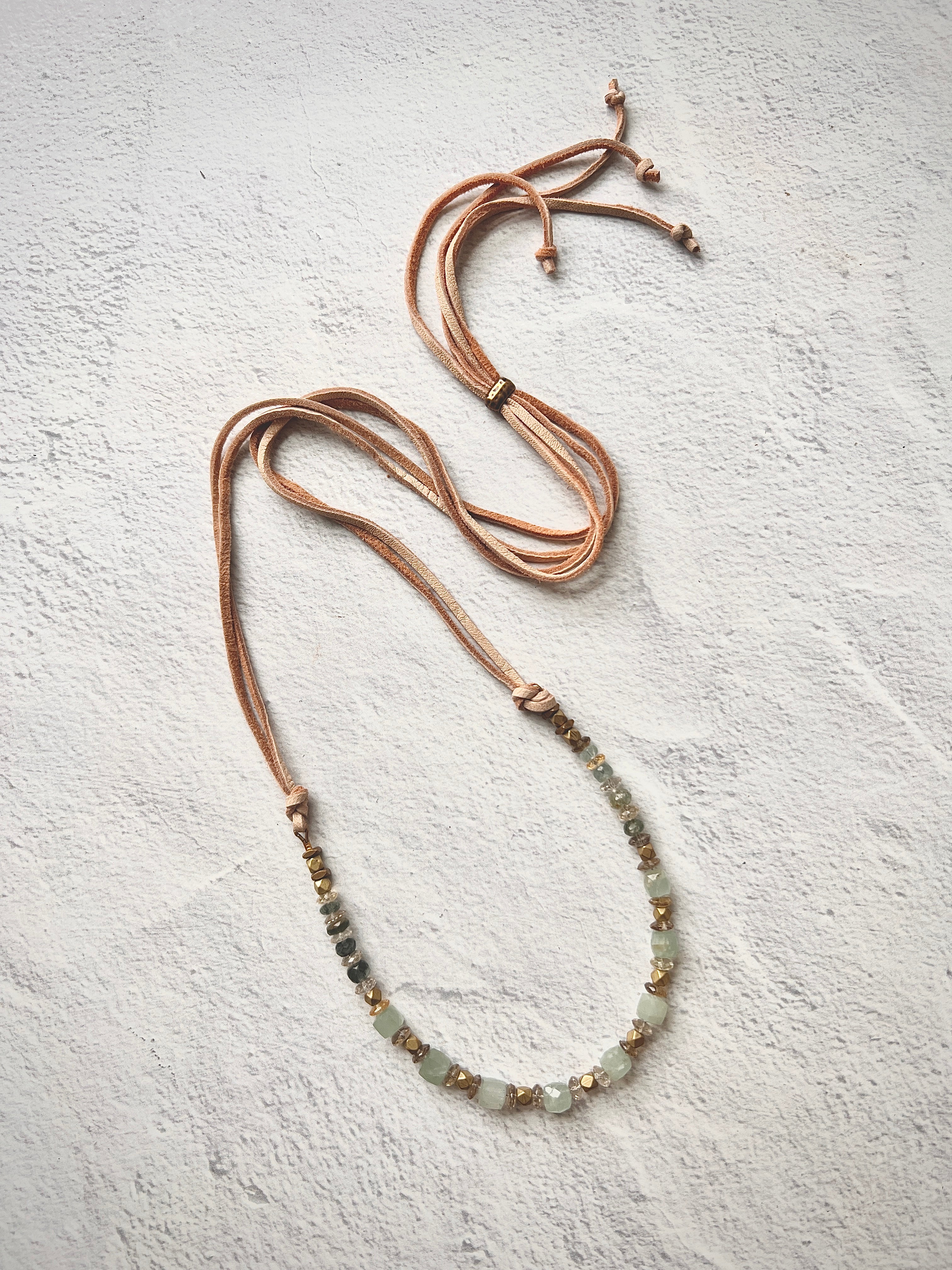 Bennett Necklace, Aquamarine