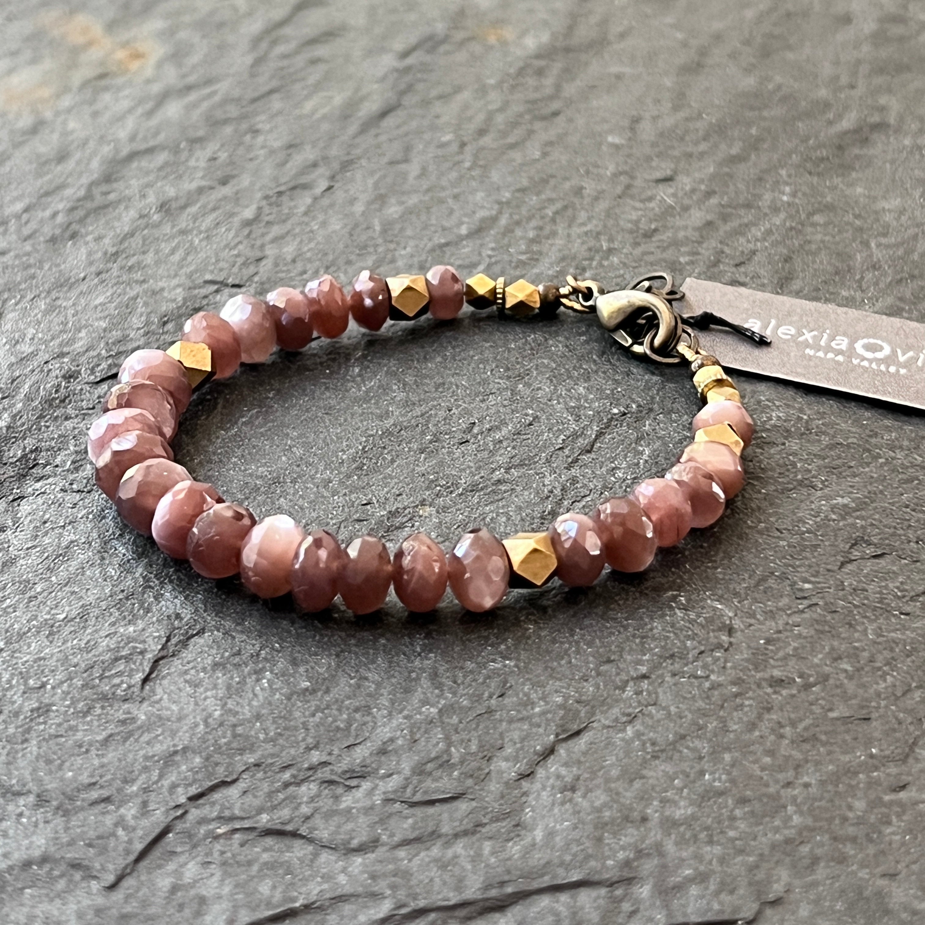 Yountville Single Bracelet Chocolate Moonstone