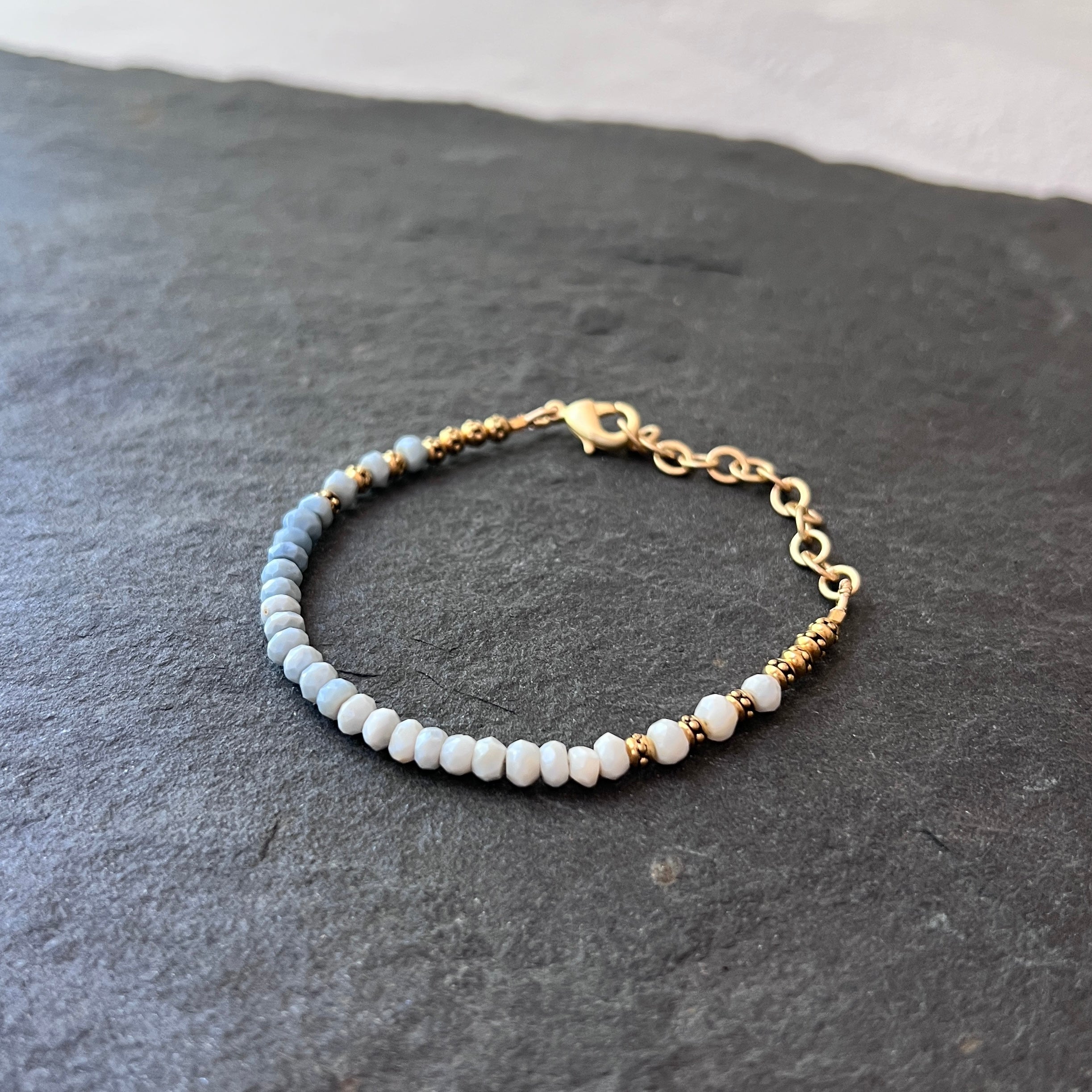 Elegance Bracelet Blue Denim Opal