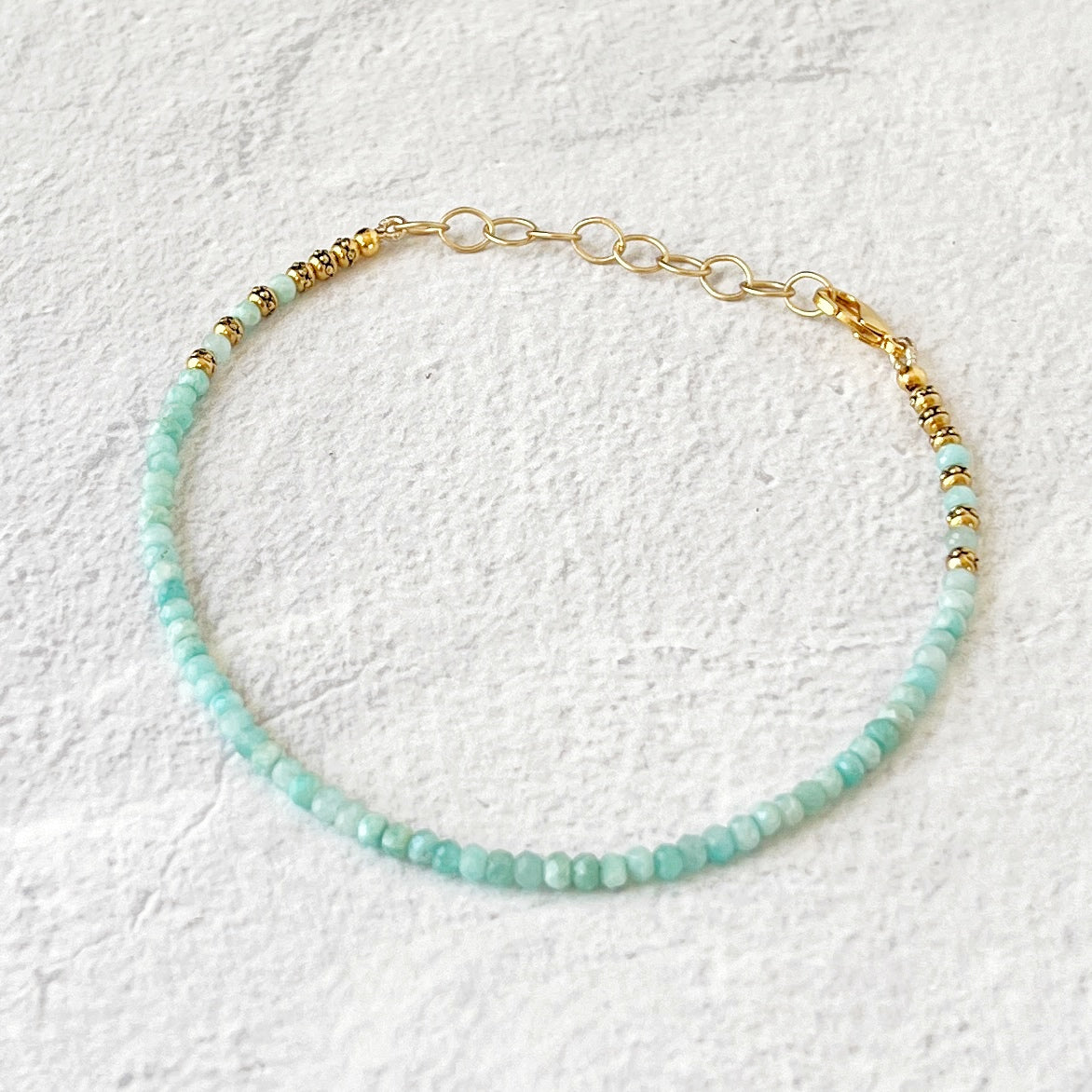 Elegance Ankle Bracelet, Amazonite