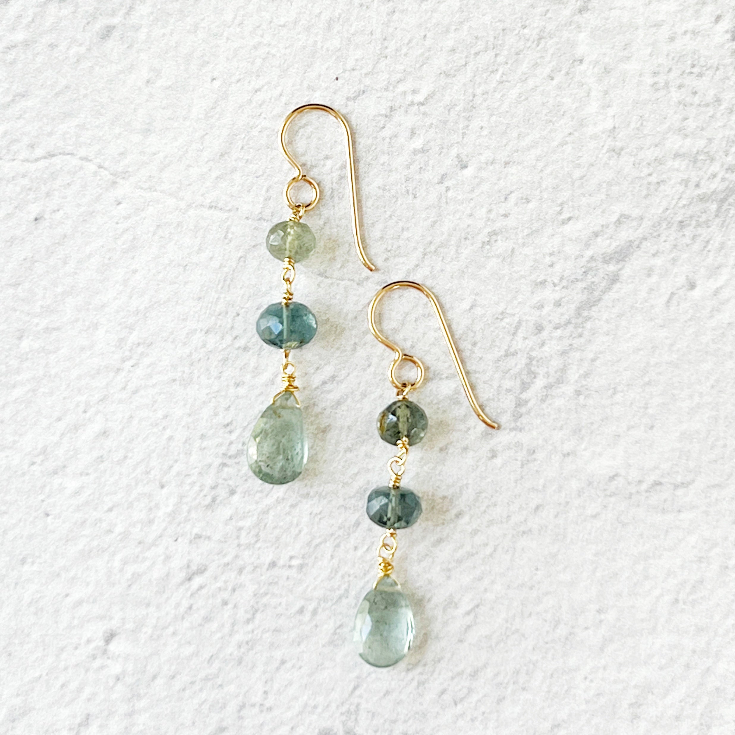 Canopy Earrings, Aquamarine