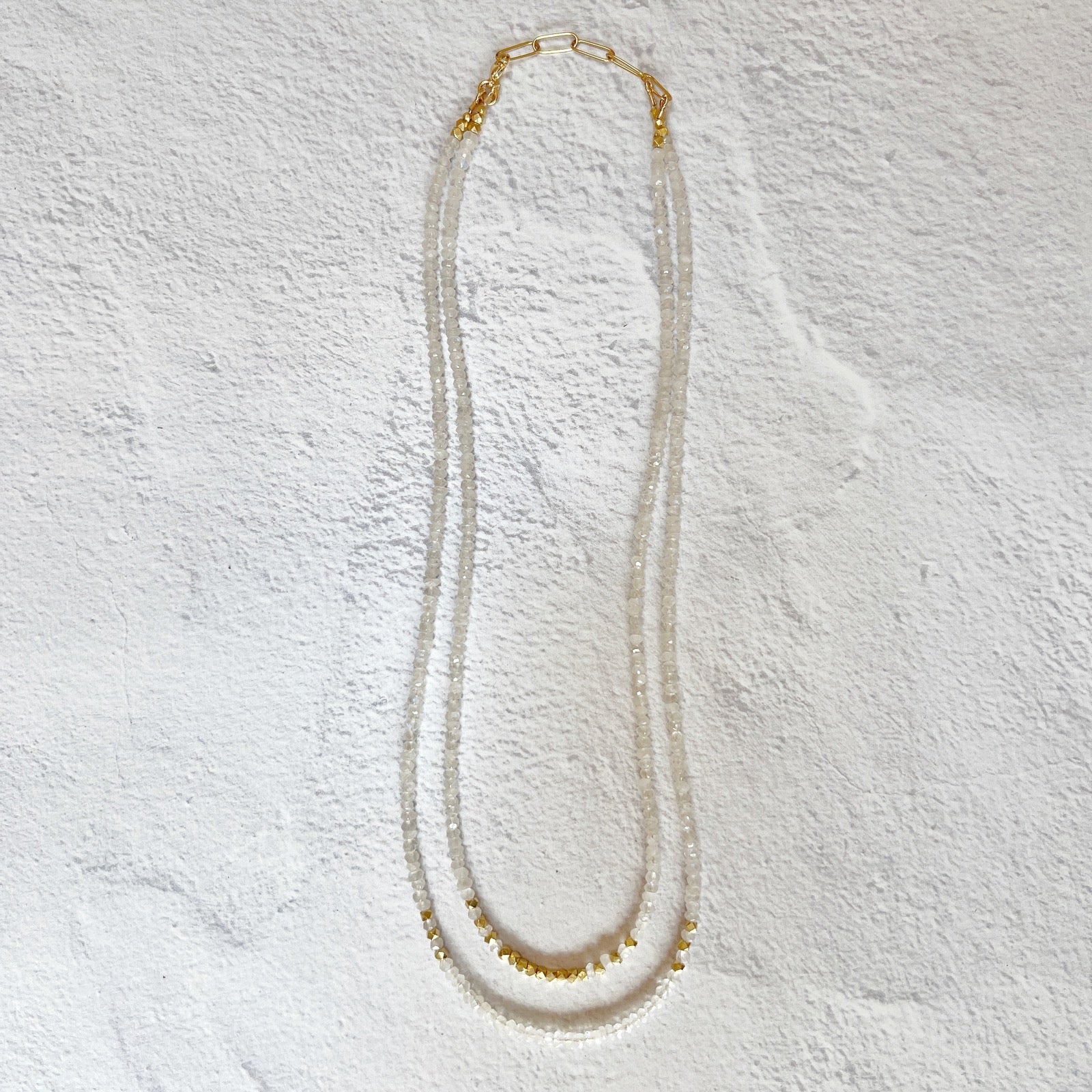 Kortum Layered Necklace Moonstone