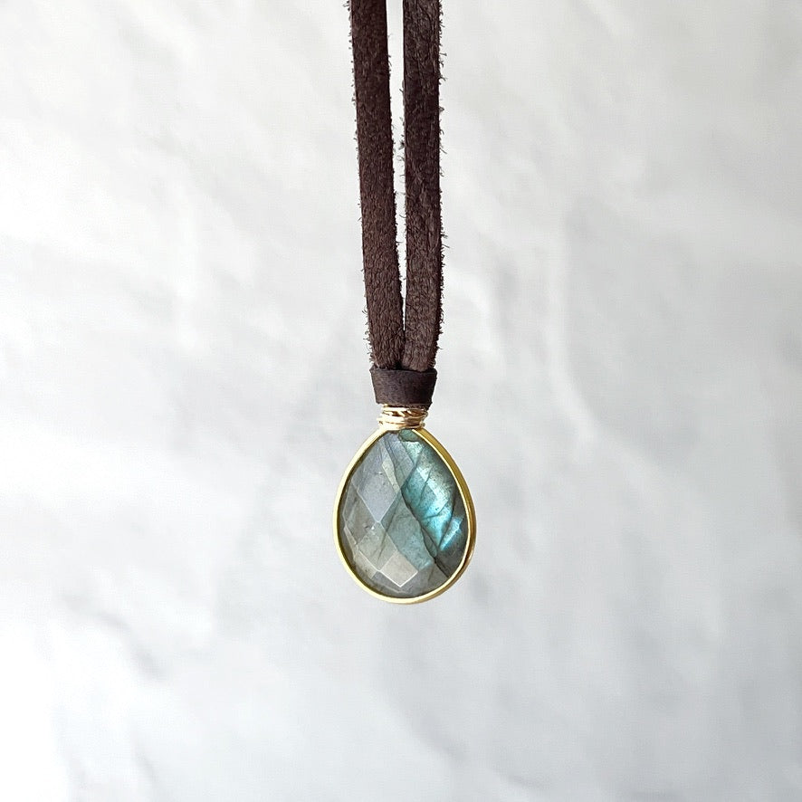 Helena Mini Pendant Labradorite