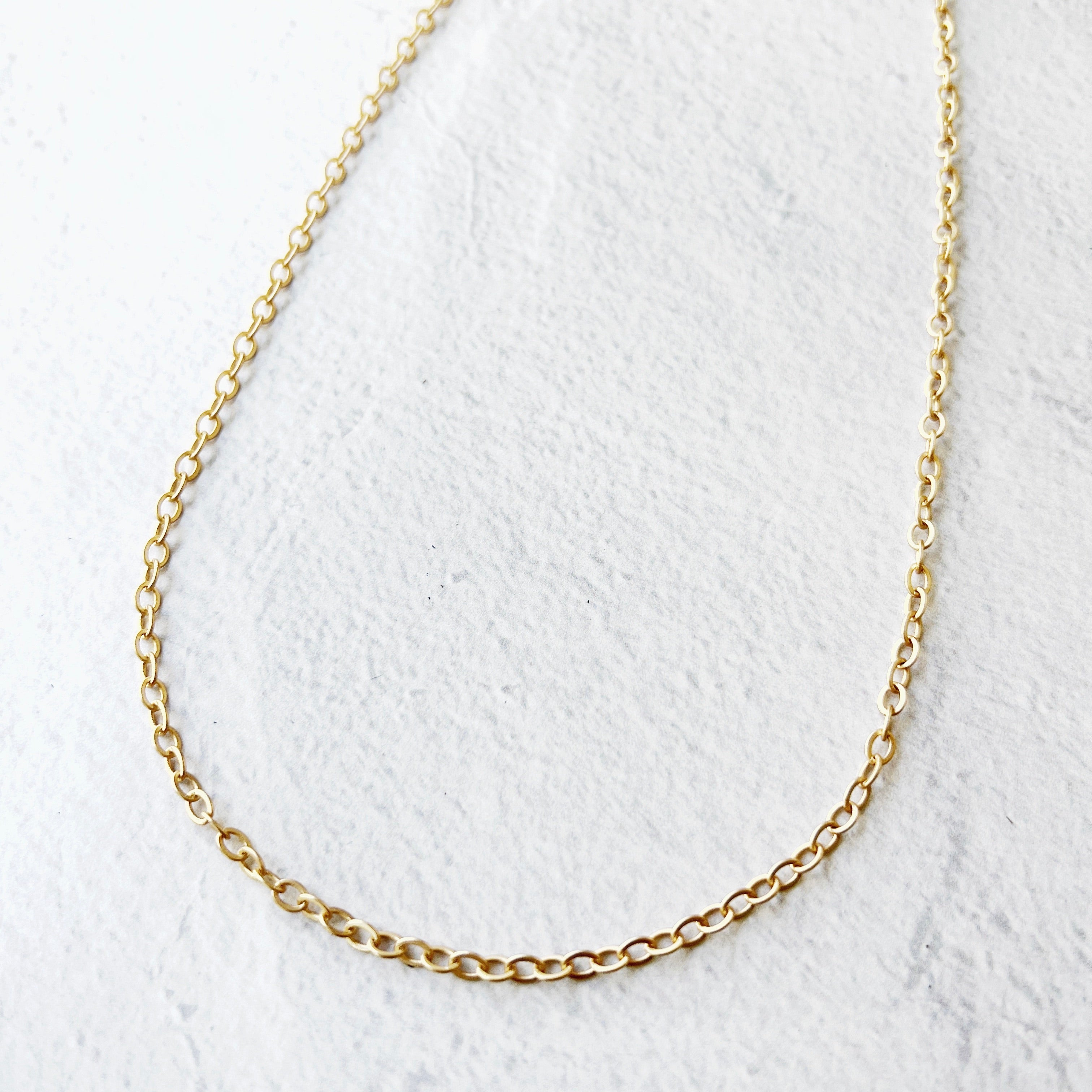 Flat Cable Chain Necklace - Main Image