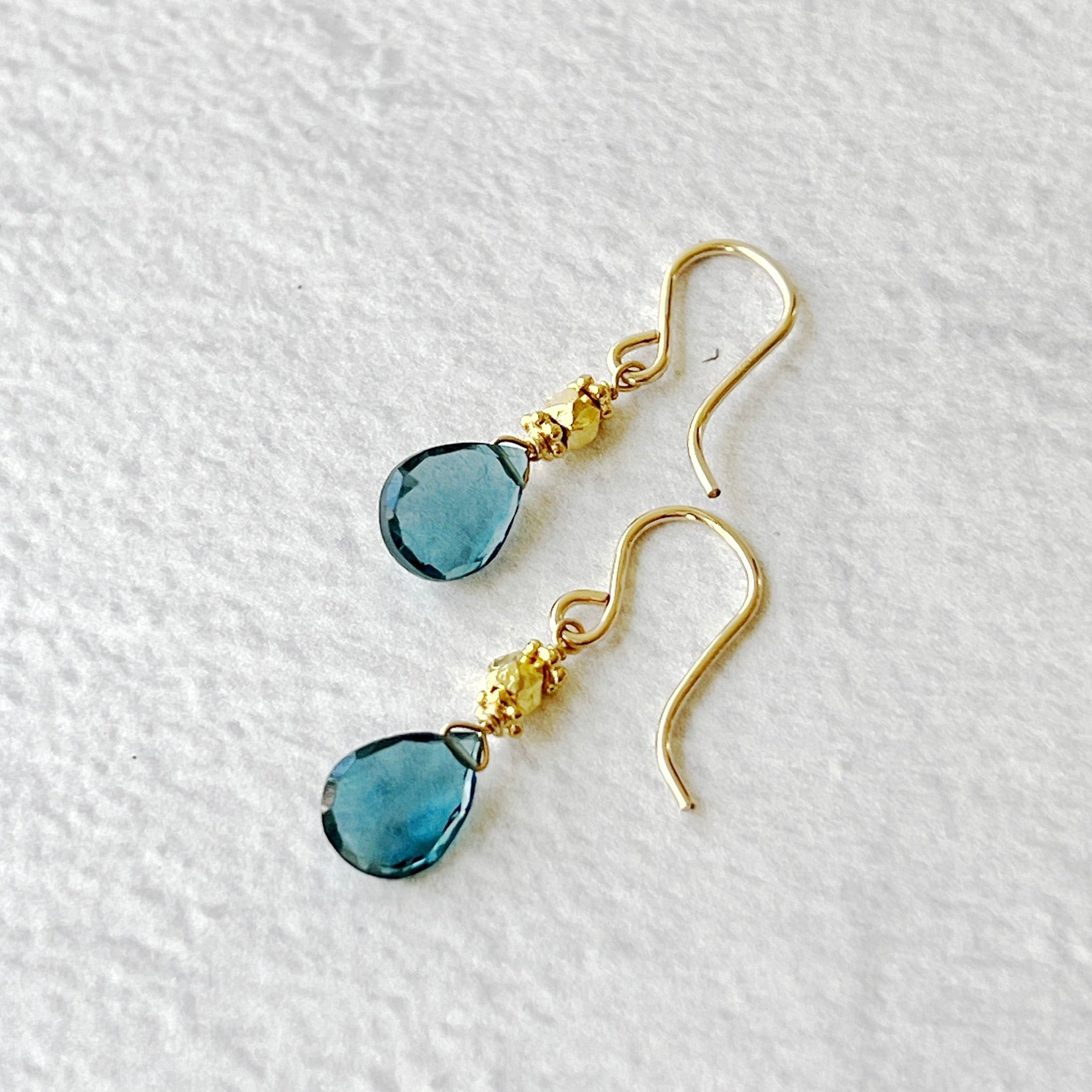 Maya Earrings London Blue Topaz