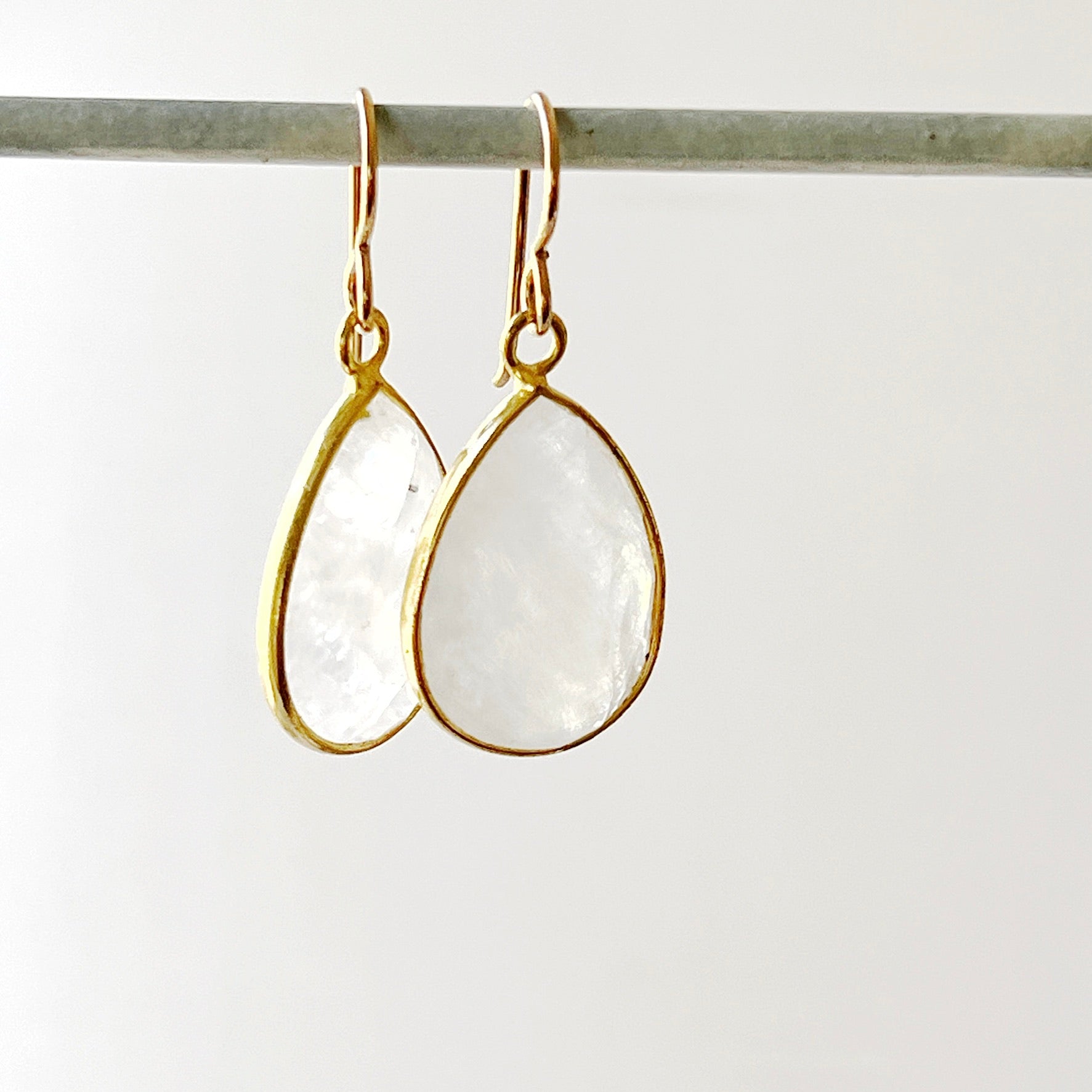 Helena Teardrop Earrings Moonstone