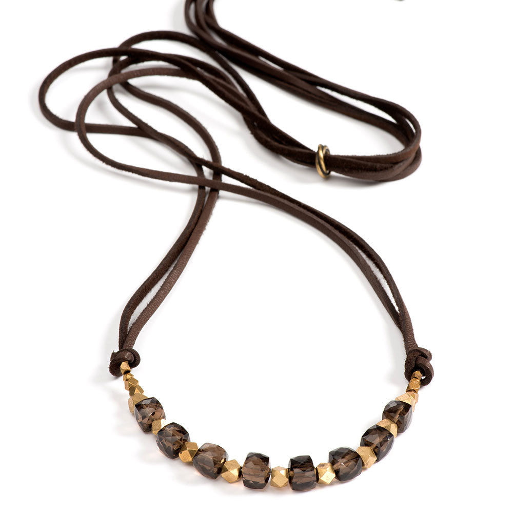 Georgie Necklace Smokey Quartz