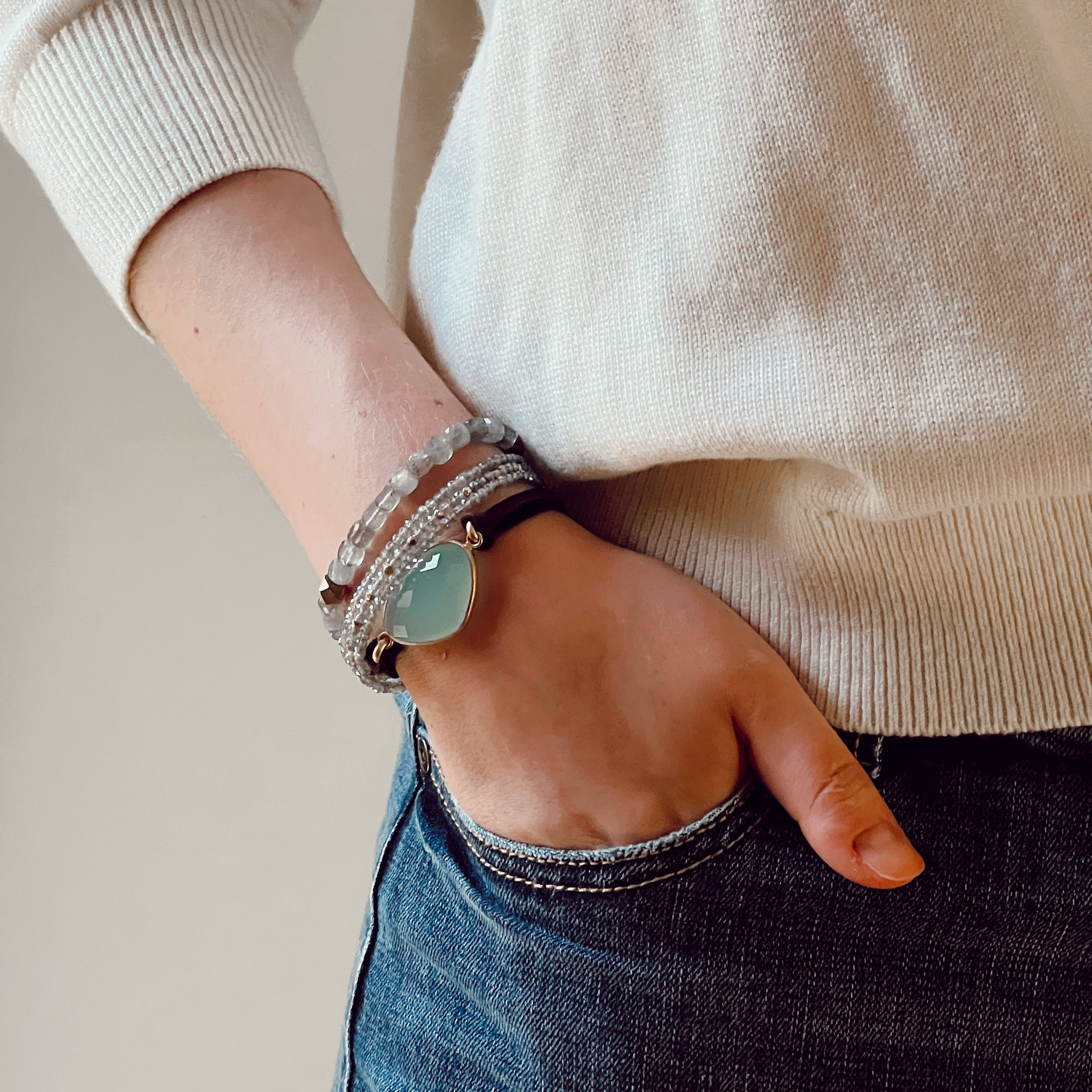 Helena Bracelet Chalcedony