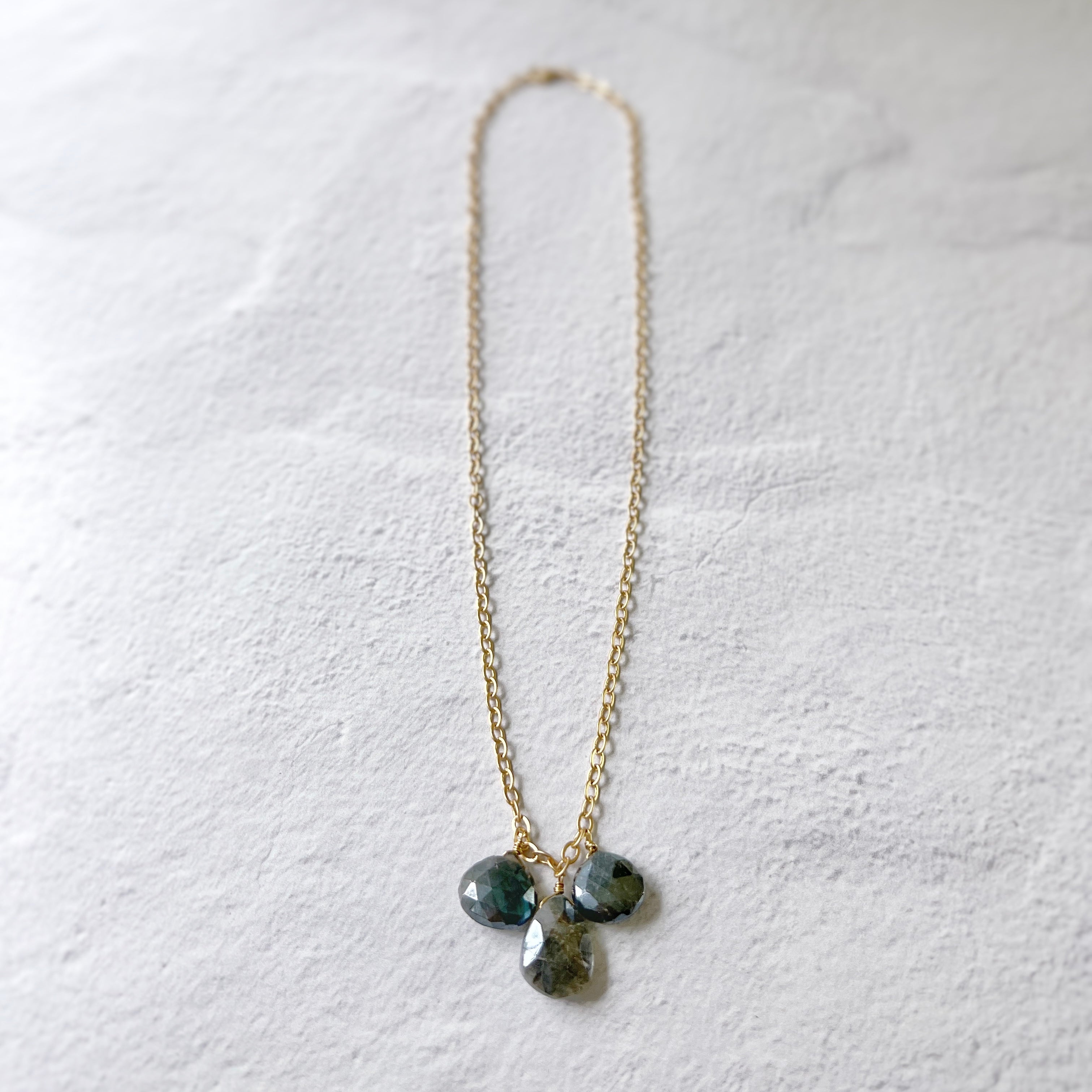 Calistoga Drop Necklace Labradorite