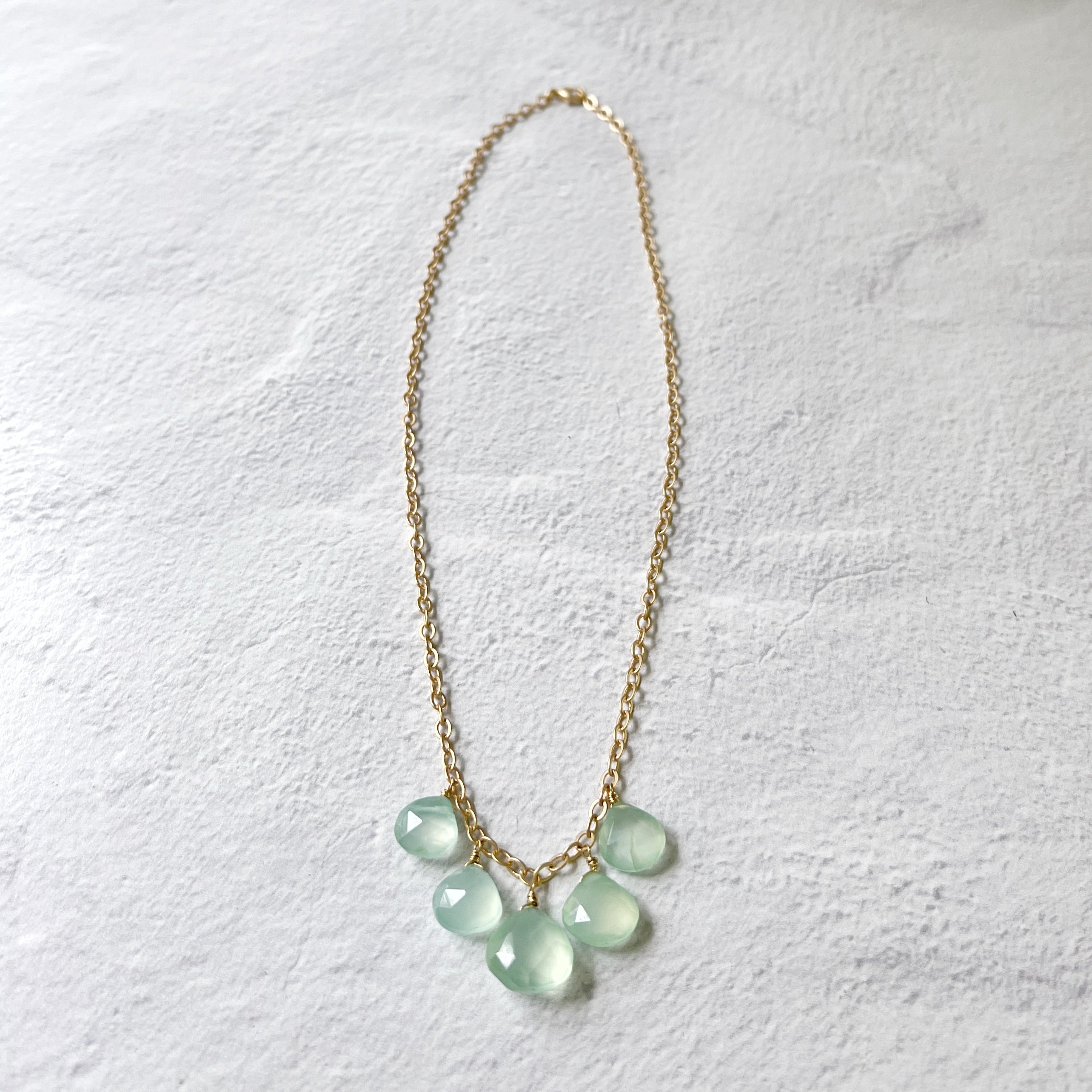 Calistoga Drop Necklace Chalcedony