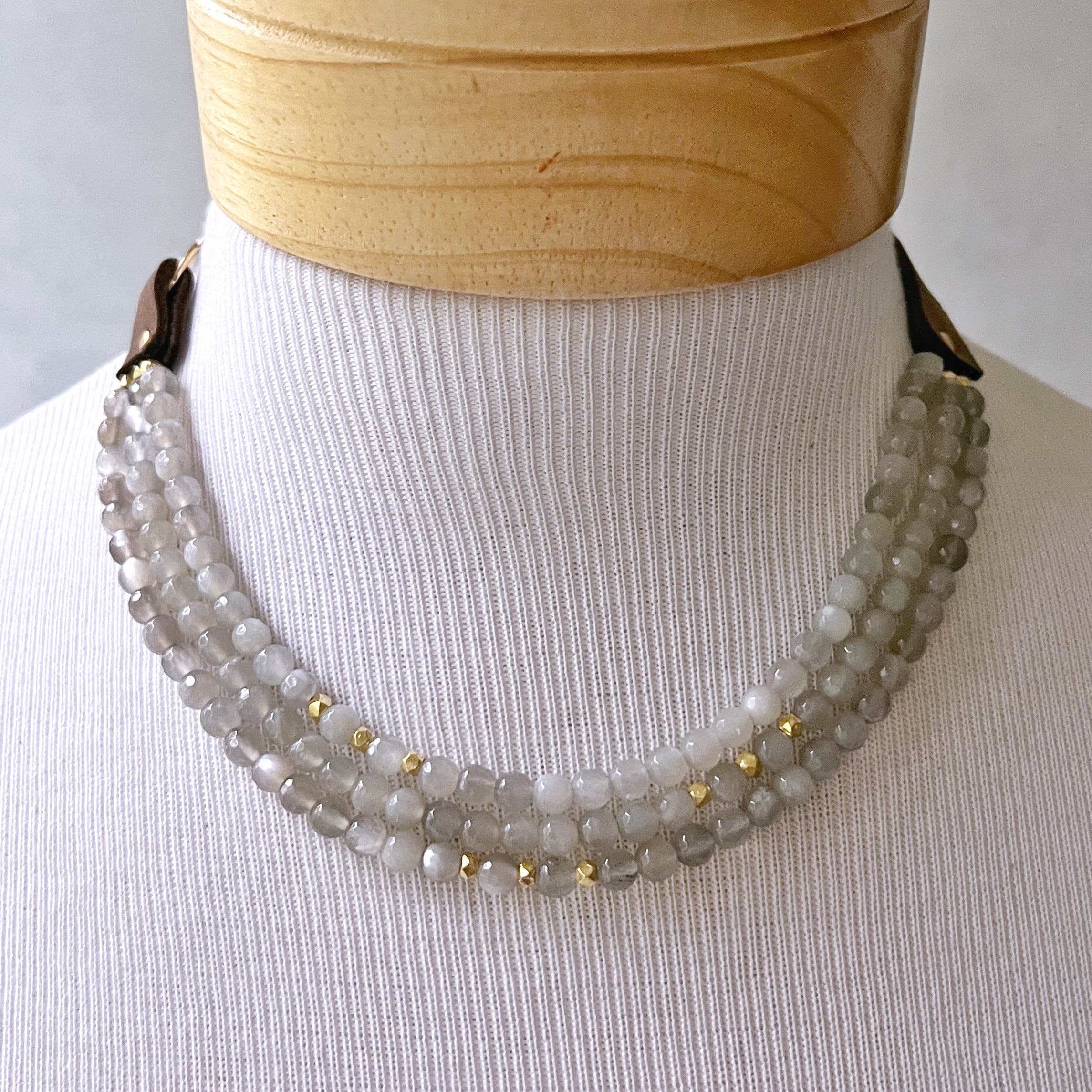 Larkmead Necklace Grey Moonstone