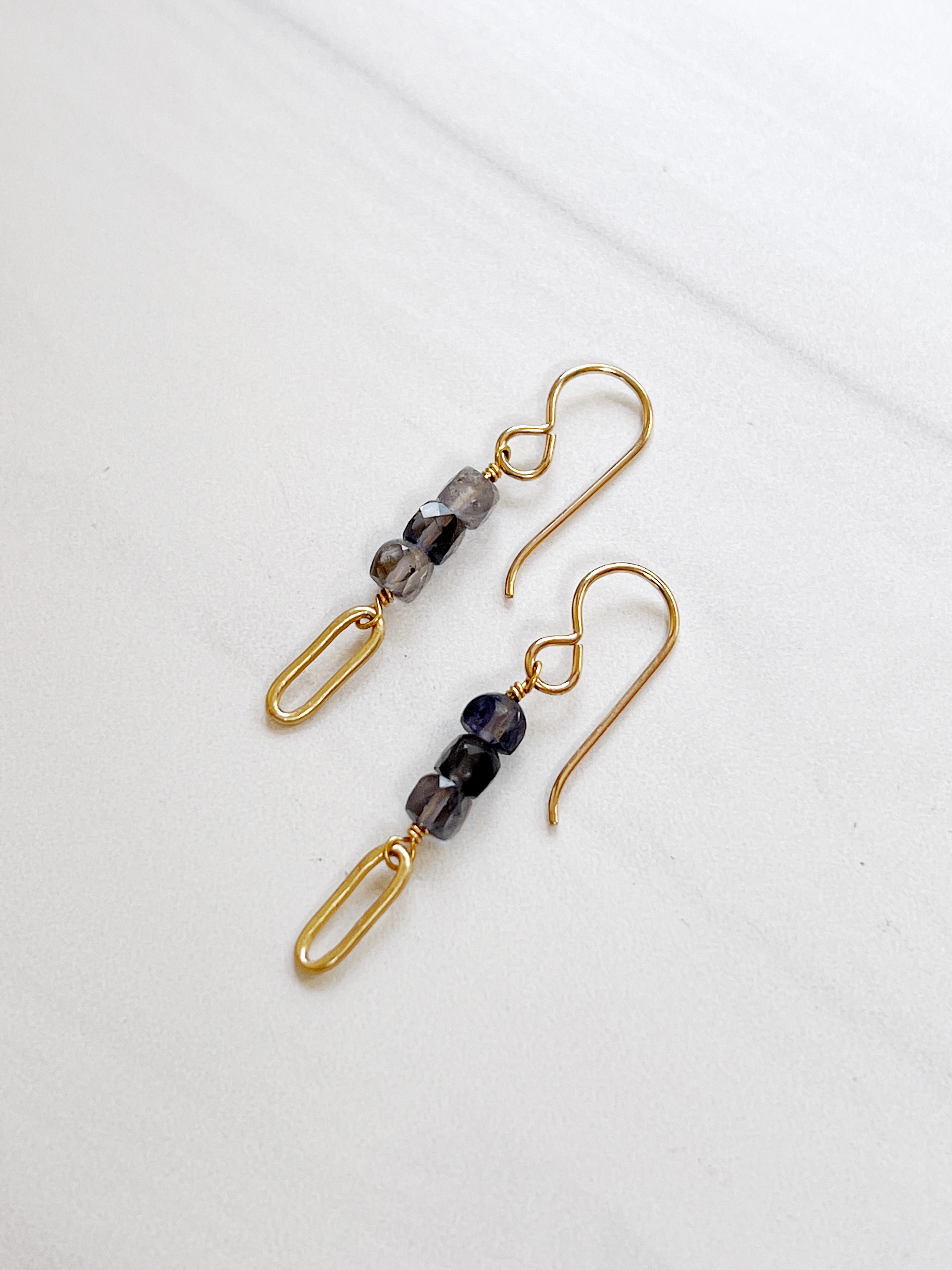 Margaux Earrings Iolite