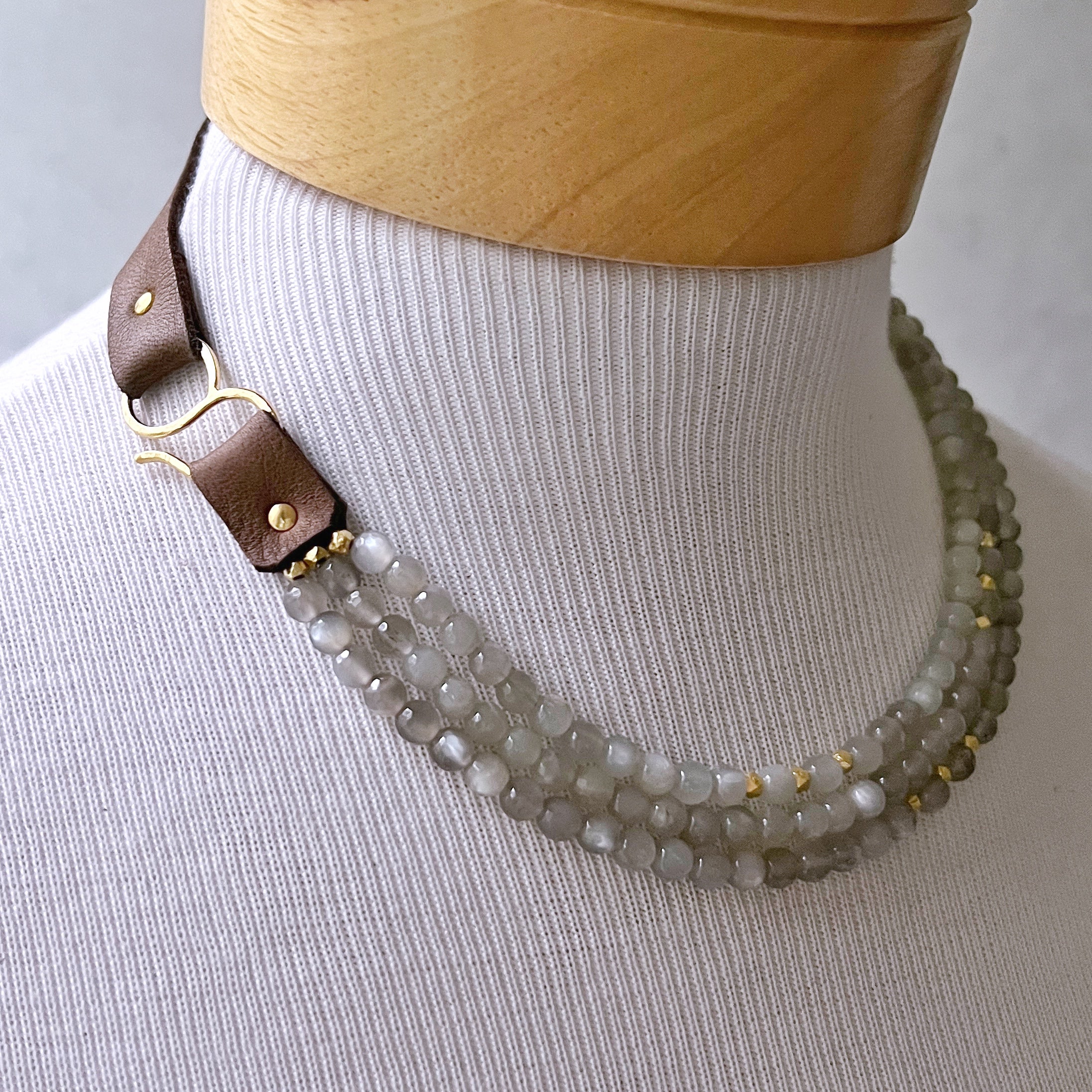 Larkmead Necklace Grey Moonstone