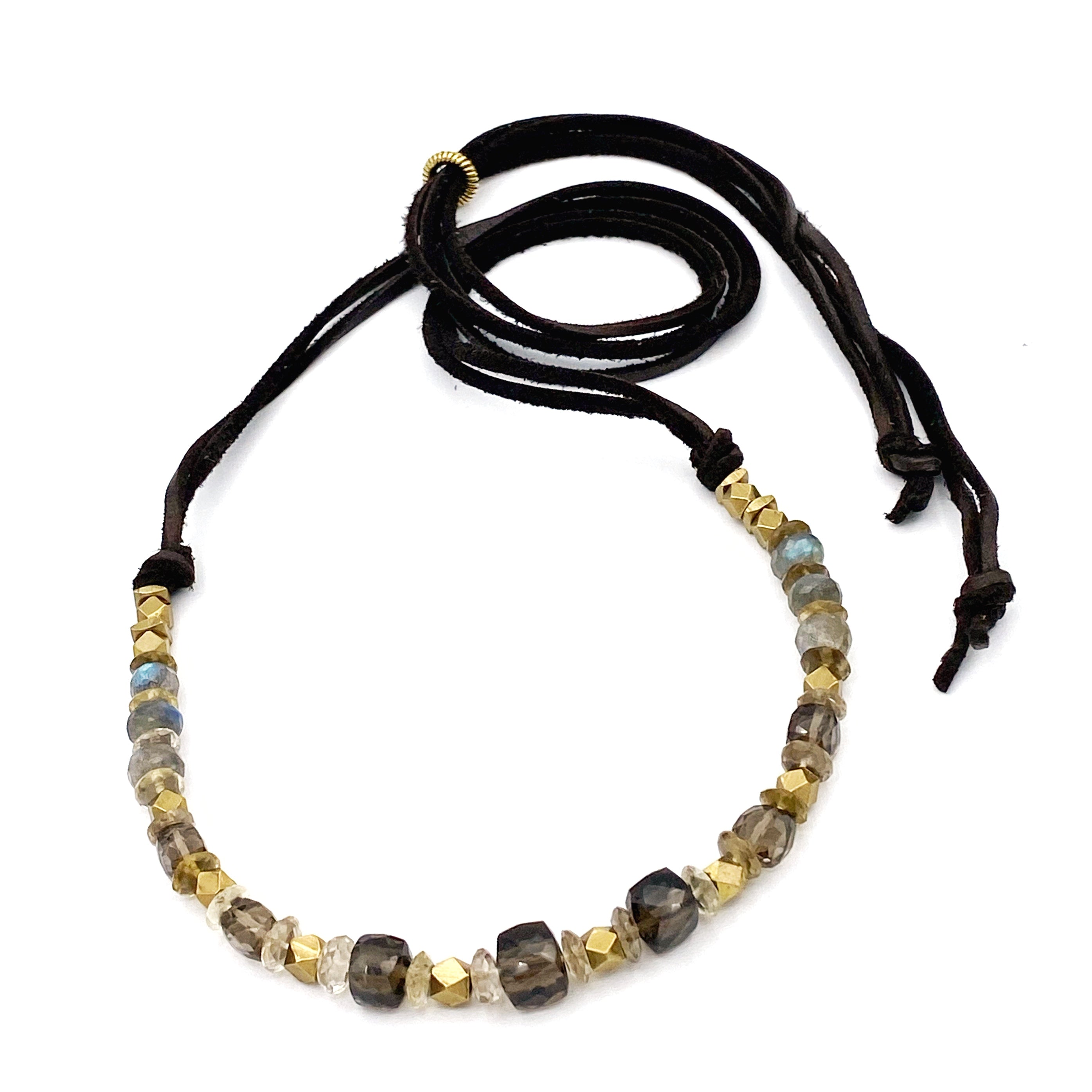 Bennett Necklace, Smokey Quartz