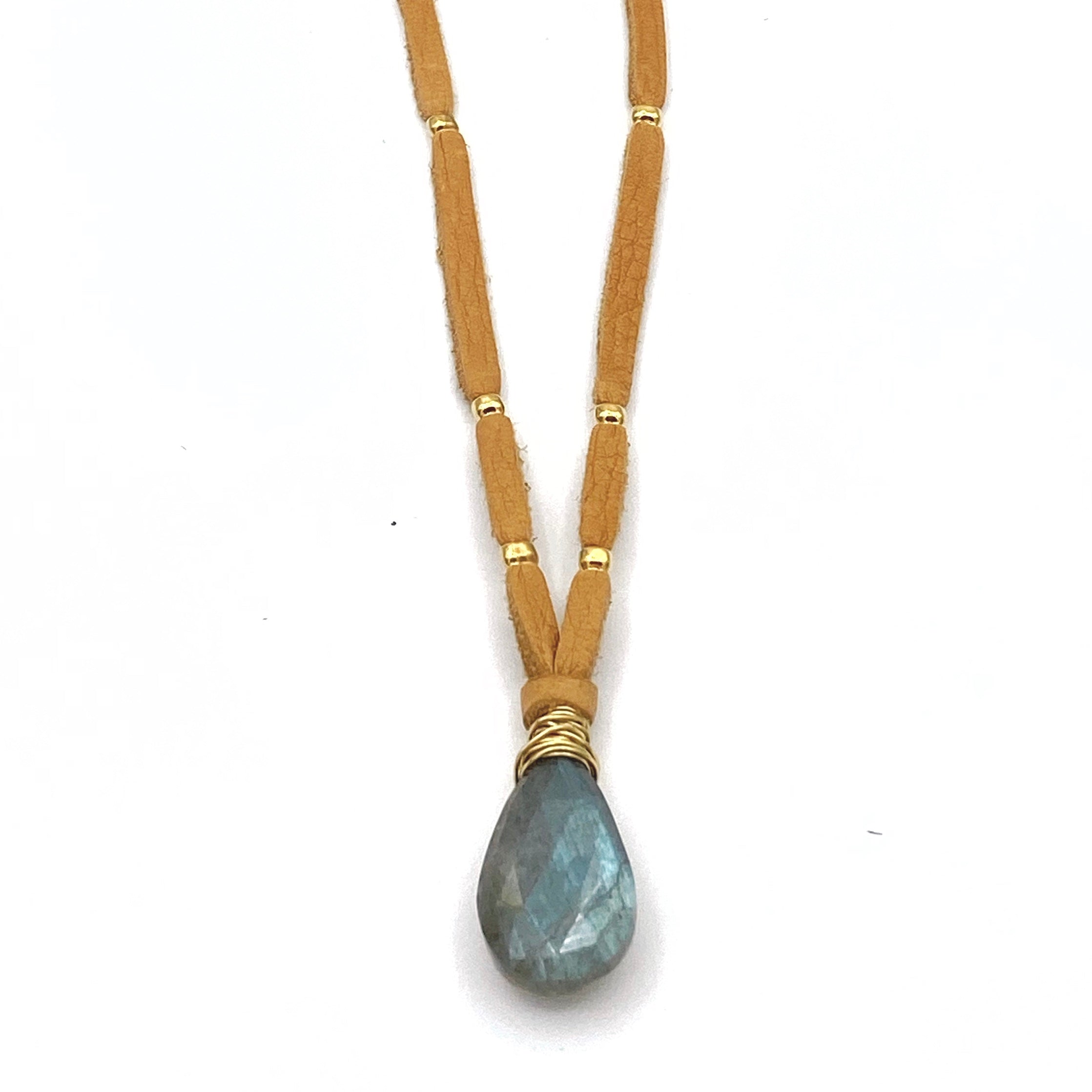 Money Lane Pendant, Labradorite (Faceted)