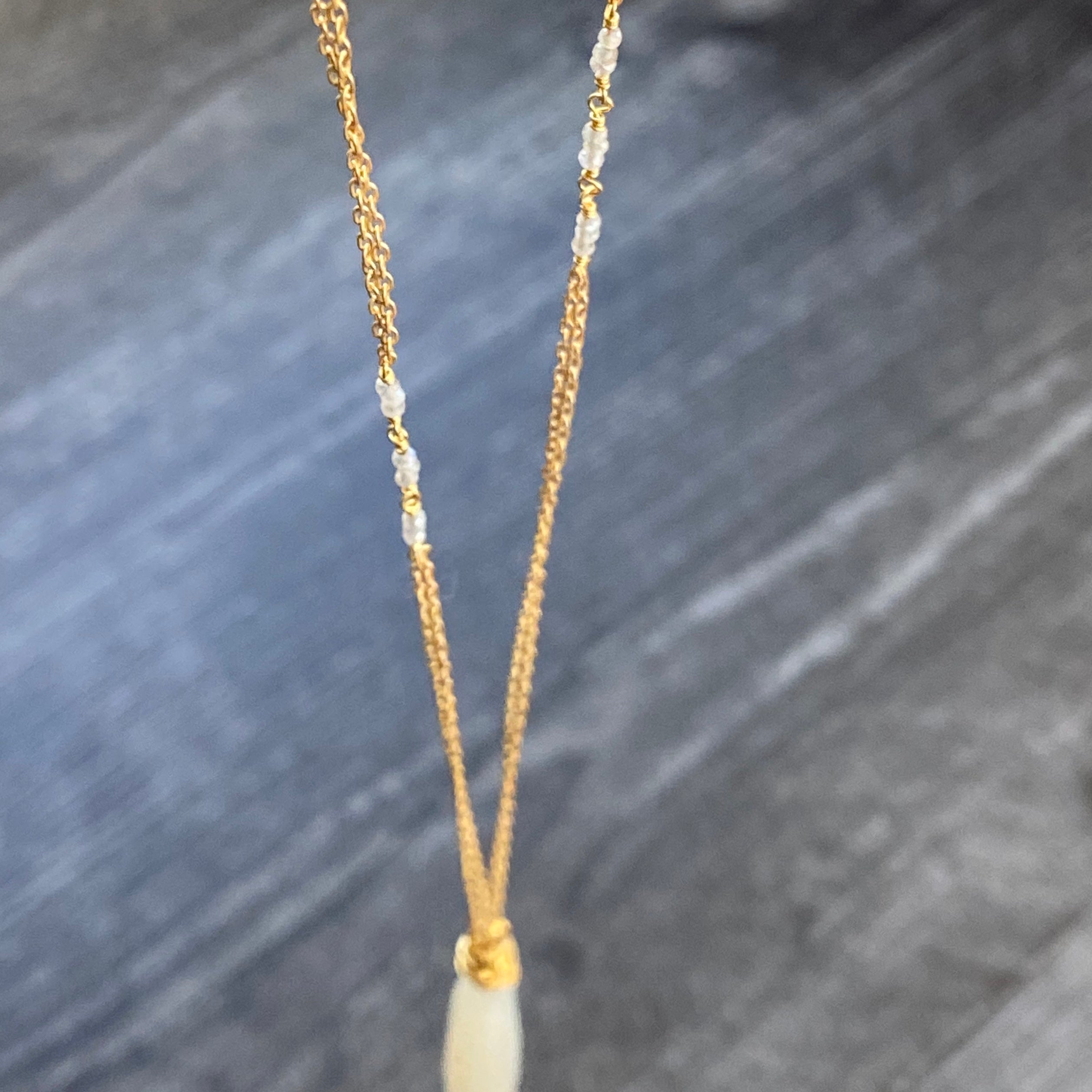 Chiara Pendant Chalcedony 'Icicle'