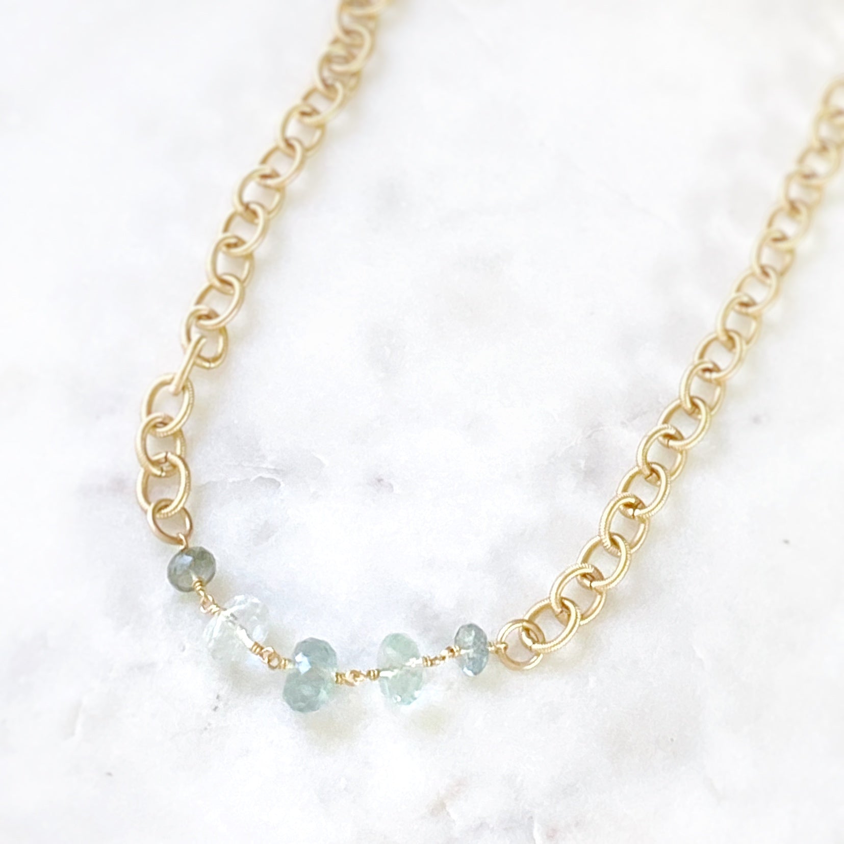 Hydra Necklace, Aquamarine