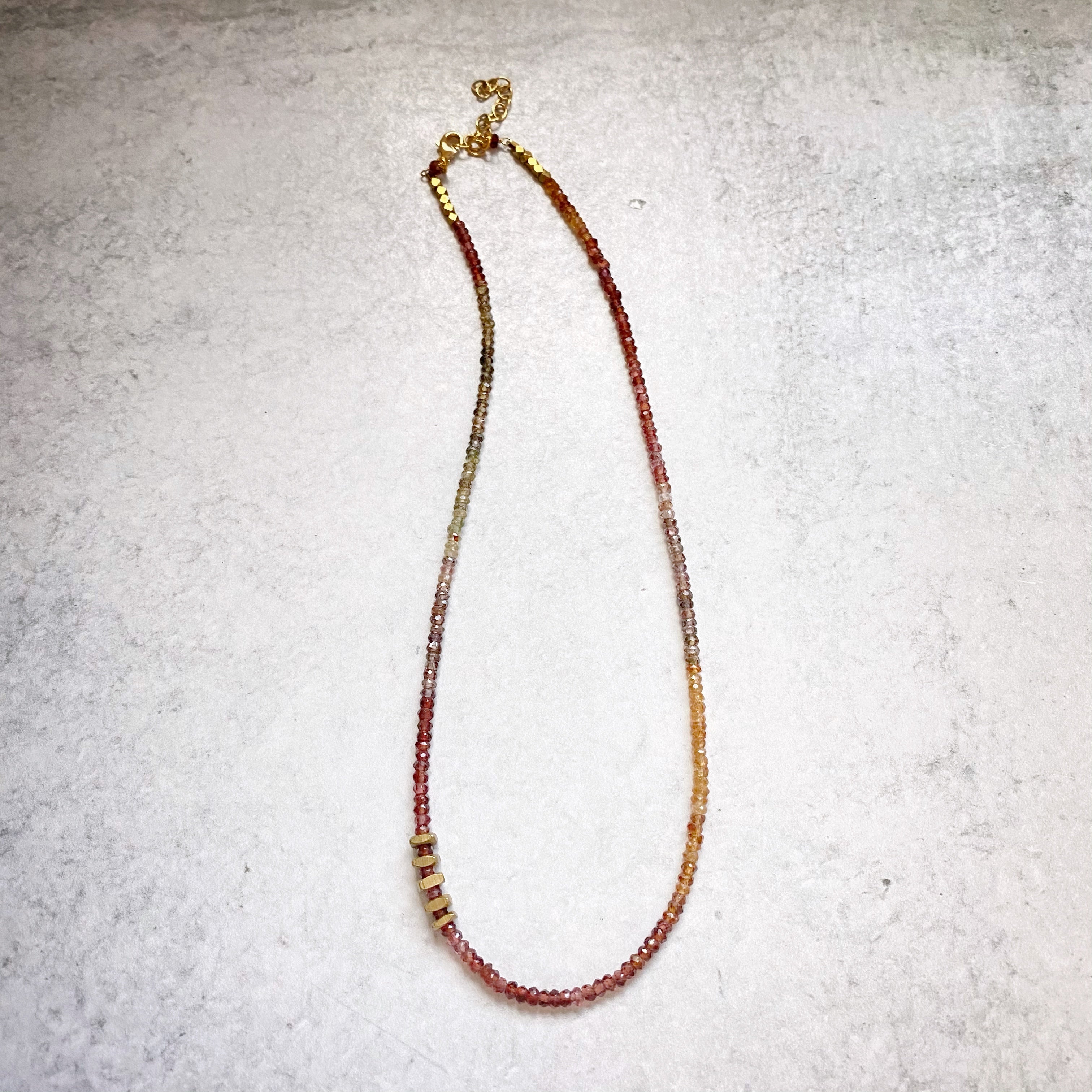 Catalina Matinee Necklace Sapphire & Garnet