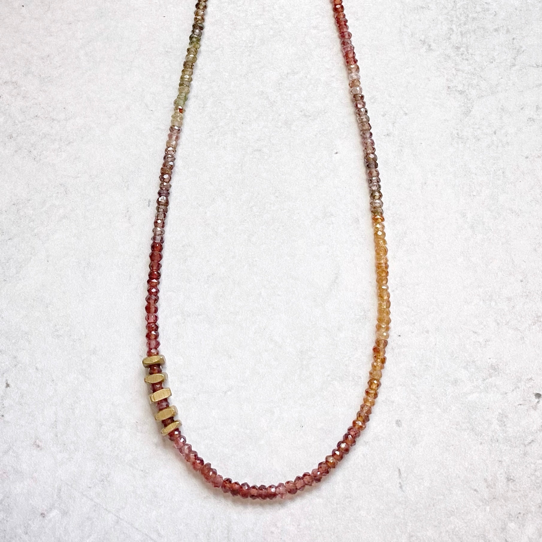 Catalina Matinee Necklace Sapphire & Garnet