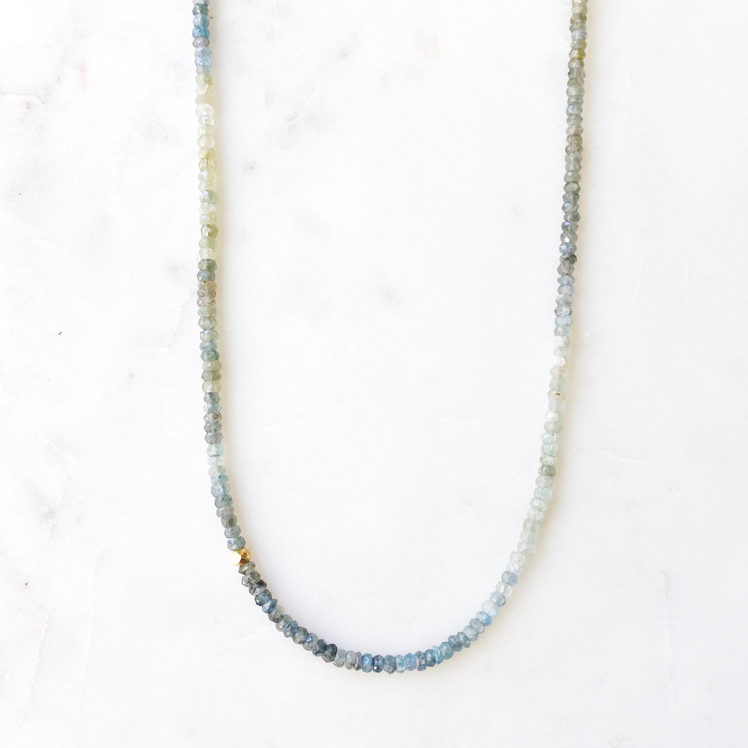 Headwaters Necklace Moss Aquamarine