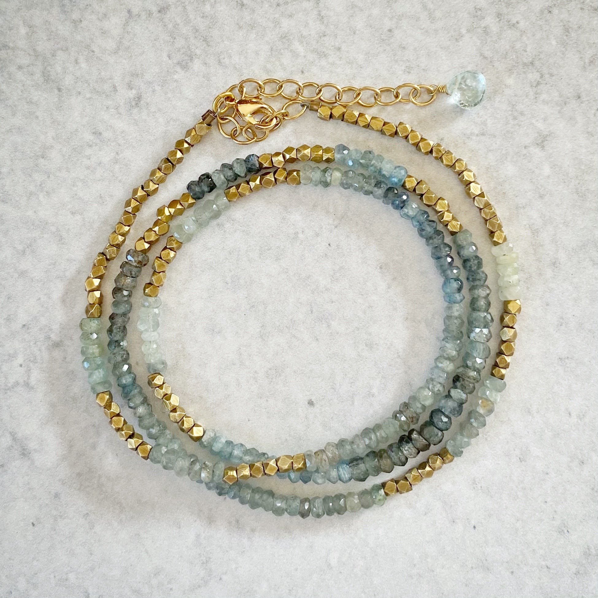 Catalina Matinee Necklace Aquamarine