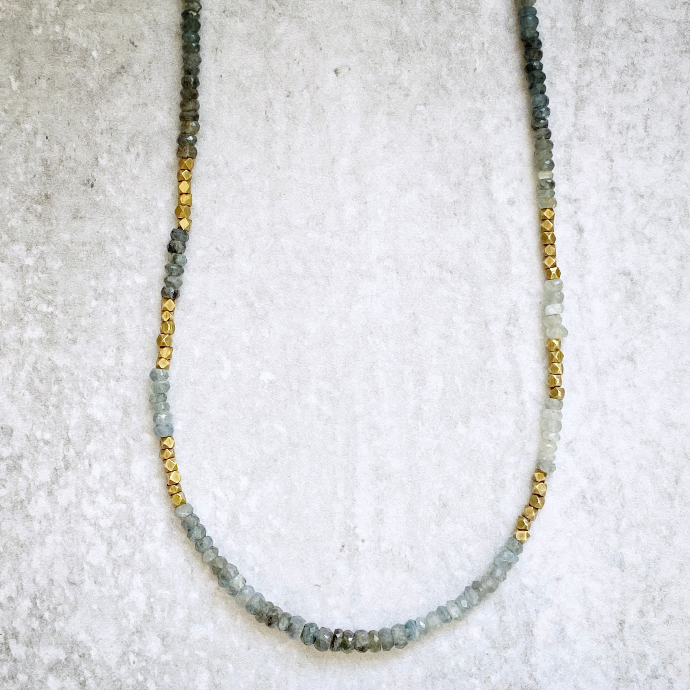 Catalina Matinee Necklace Aquamarine